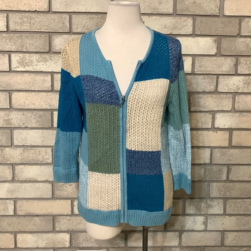 3for$20 zipper front sweater medium